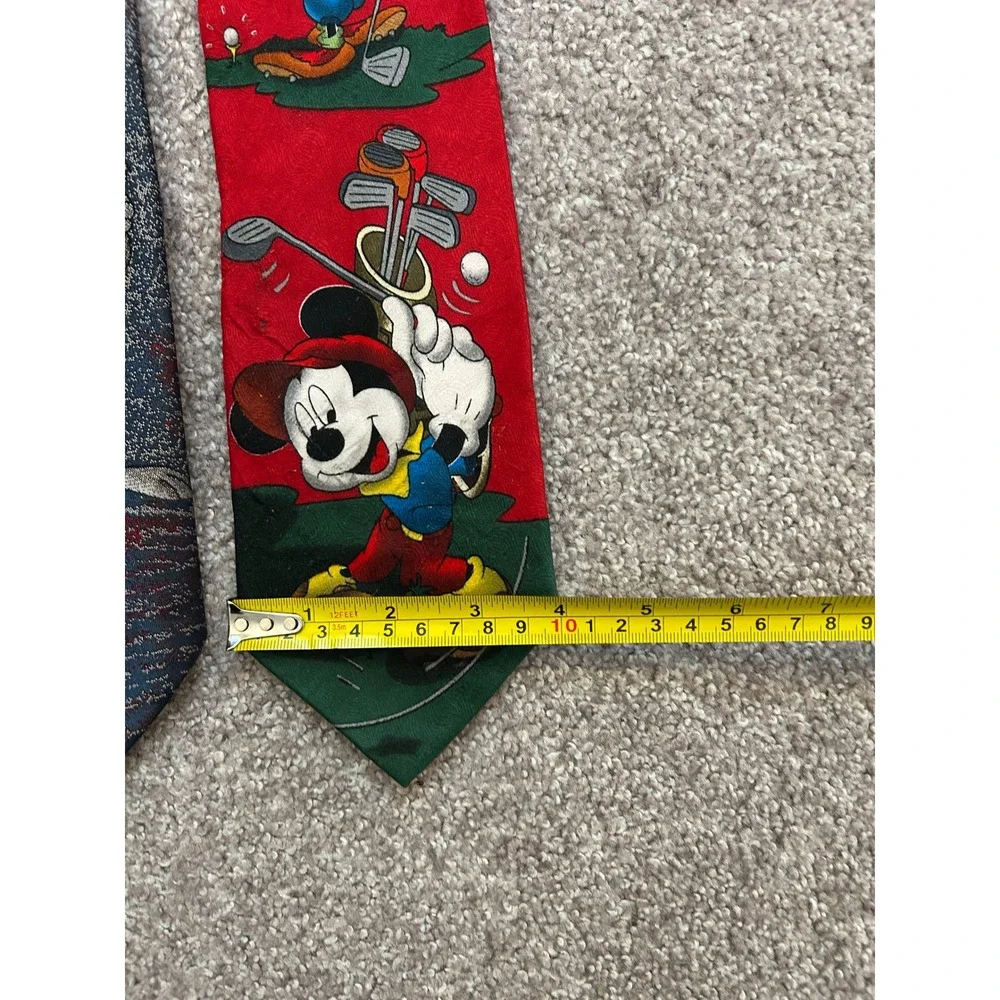 90s Fashion Cartooncore Nostalgia Necktie 4 Lot Mens Multi Character Vintage